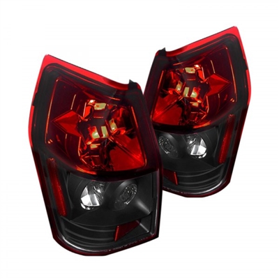2005 - 2008 Dodge Magnum Euro Style Tail Lights - Red/Black