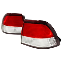 1997 - 1999 Nissan Maxima Euro Style Tail Lights - Red/Clear