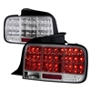 2005 - 2009 Ford Mustang Sequential LED Tail Lights - Chrome