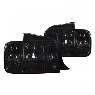 2005 - 2009 Ford Mustang Sequential Euro Style Tail Lights - Smoke