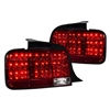 2005 - 2009 Ford Mustang Sequential LED Tail Lights - Red