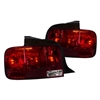 2005 - 2009 Ford Mustang Sequential Euro Style Tail Lights - Red