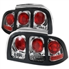 1994 - 1998 Ford Mustang Euro Style Tail Lights - Chrome