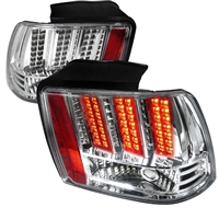 1999 - 2004 Ford Mustang LED Tail Lights - Chrome