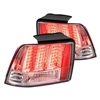1999 - 2004 Ford Mustang Sequential LED Tail Lights - Chrome