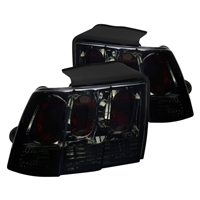 1999 - 2004 Ford Mustang Euro Style Tail Lights - Smoke