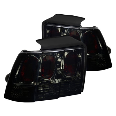 1999 - 2004 Ford Mustang Euro Style Tail Lights - Smoke