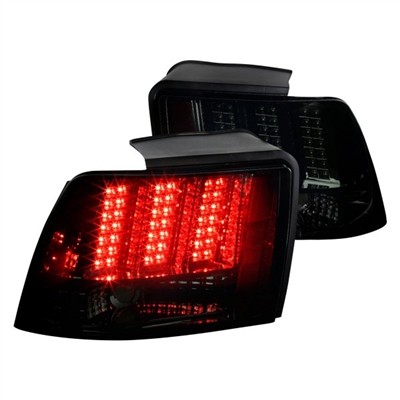 1999 - 2004 Ford Mustang Sequential LED Tail Lights - Smoke