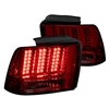 1999 - 2004 Ford Mustang Sequential LED Tail Lights - Red/Smoke