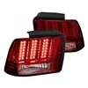 1999 - 2004 Ford Mustang Sequential LED Tail Lights - Red