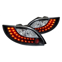 2011 - 2012 Mazda2 LED Tail Lights - Black