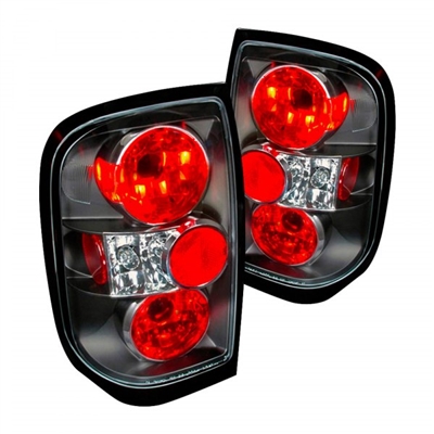 1996 - 1998 Nissan Pathfinder Euro Style Tail Lights - Black