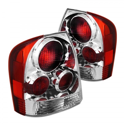 1999 - 2003 Mazda Protege 4Dr Euro Style Tail Lights - Chrome