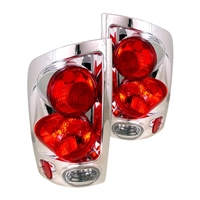 2002 - 2006 Dodge Ram 1500 Euro Style Tail Lights - Chrome