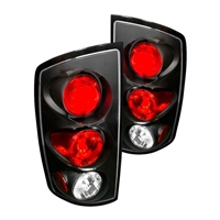 2002 - 2006 Dodge Ram 1500 Euro Style Tail Lights - Black