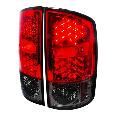 2002 - 2006 Dodge Ram 1500 LED Tail Lights - Red/Smoke