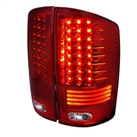 2003 - 2006 Dodge Ram 3500 LED Light Bar Tail Lights - Red