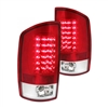 2003 - 2006 Dodge Ram 3500 LED Tail Lights - Red/Chrome