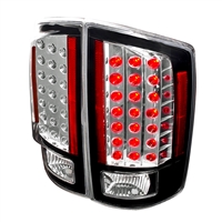 2007 - 2008 Dodge Ram 1500 LED Tail Lights - Black