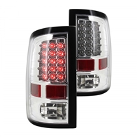 2009 - 2018 Dodge Ram 1500 LED Tail Lights - Chrome