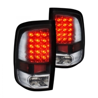 2009 - 2018 Dodge Ram 1500 LED Tail Lights - Chrome