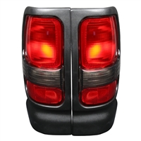 1994 - 2002 Dodge Ram 2500 OEM Style Tail Lights - Red/Clear
