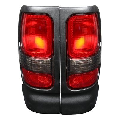 1994 - 2002 Dodge Ram 2500 OEM Style Tail Lights - Red/Clear