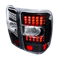 2001 - 2003 Ford Ranger LED Tail Lights - Black