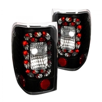 2004 - 2005 Ford Ranger LED Tail Lights - Black