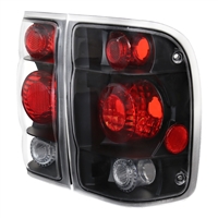 1998 - 2000 Ford Ranger Euro Style Tail Lights - Black