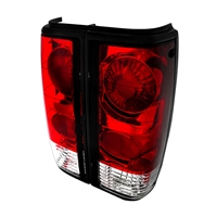 1982 - 1993 Chevy S-10 Euro Style Tail Lights - Red/Clear