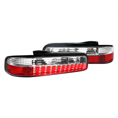 1989 - 1994 Nissan 240SX 2Dr LED Tail Lights - Red
