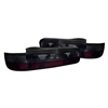 1989 - 1994 Nissan 240SX 2Dr Euro Style Tail Lights - Red/Smoke