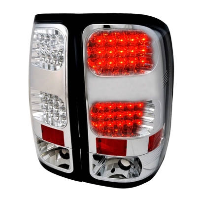 2007 - 2013 GMC Sierra LED Tail Lights - Chrome