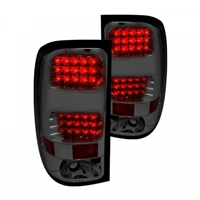 2007 - 2013 GMC Sierra LED Tail Lights - Smoke