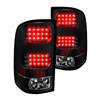 2007 - 2013 GMC Sierra LED Tail Lights - Black/Smoke
