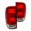 2007 - 2014 GMC Sierra HD LED Tail Lights - Red