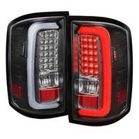 2014 - 2018 GMC Sierra 1500 LED Light Bar Tail Lights - Black