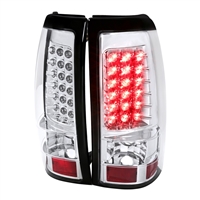 2003 - 2007 Chevy Silverado LED Tail Lights - Chrome