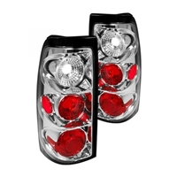 2003 - 2007 Chevy Silverado Euro Style Tail Lights - Chrome