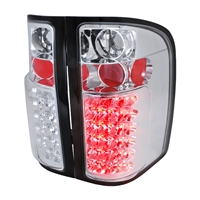 2007 - 2013 Chevy Silverado LED Tail Lights - Chrome