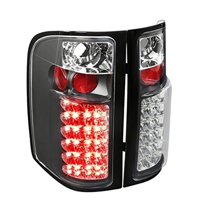 2007 - 2013 Chevy Silverado LED Tail Lights - Black