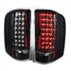 2007 - 2014 Chevy Silverado HD LED Tail Lights - Black