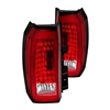 2015 - 2019 Chevy Tahoe LED Light Bar Tail Lights - Red