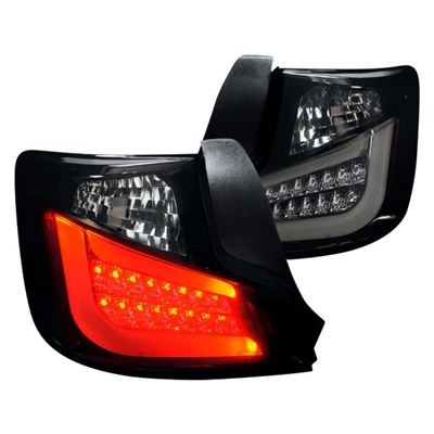 2011 - 2013 Scion tC LED Light Bar Tail Lights - Black/Smoke