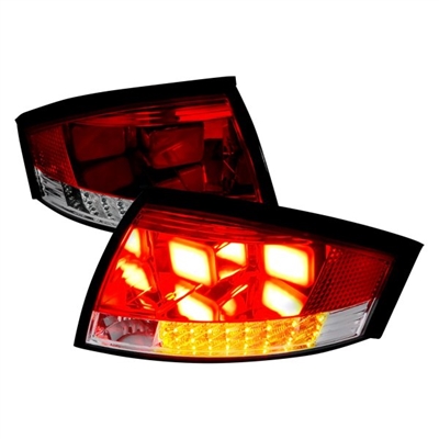 1999 - 2006 Audi TT LED Light Bar Tail Lights - Red/Smoke