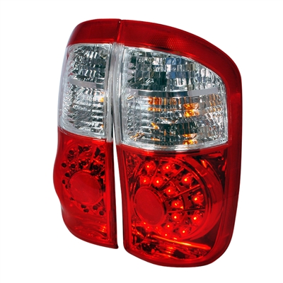 2004 - 2006 Toyota Tundra Double Cab LED Tail Lights - Red