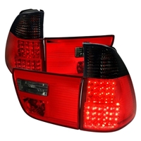 2000 - 2003 BMW X5 LED Tail Lights - Black/Smoke