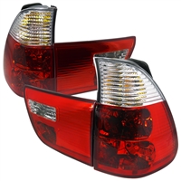 2004 - 2006 BMW X5 Euro Style Tail Lights - Red/Clear