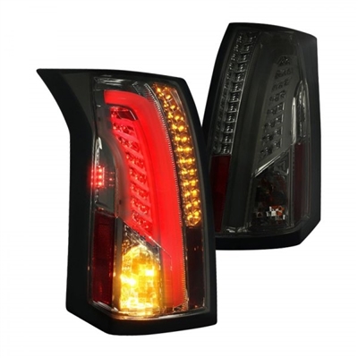 2004 - 2007 Cadillac CTS-V LED Light Bar Tail Lights - Smoke